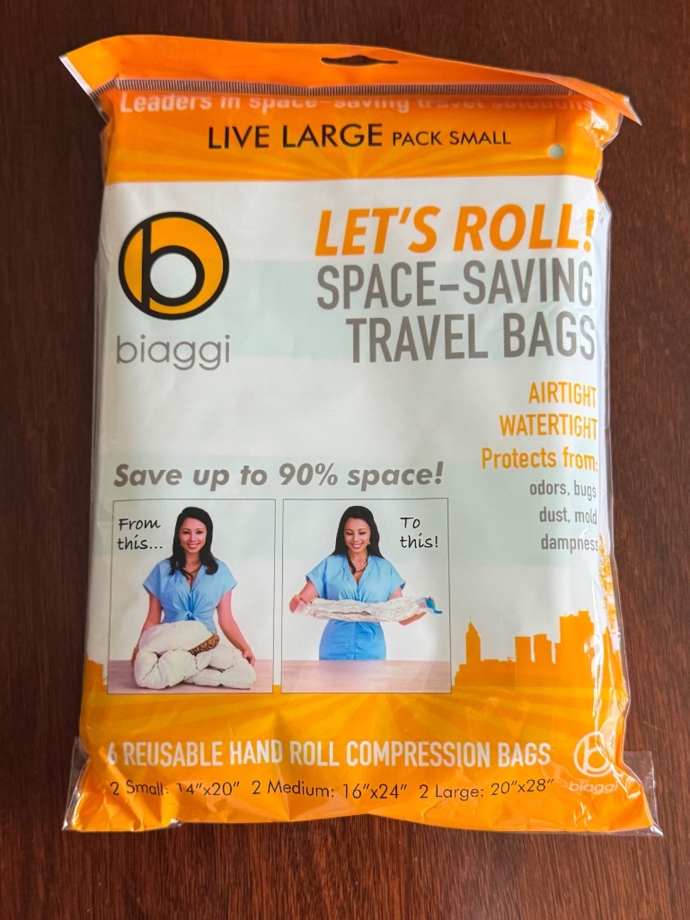 Let's Roll biaggi Compression Bags - NIP